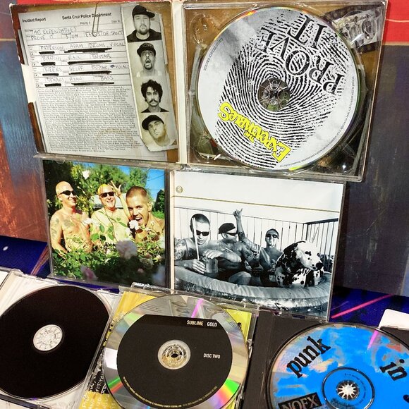 CD LOT PUNK ROCK & REGGAE MUSIC LOT SUBLIME NOFX RANCID THE RAMONES ALBUMS - Picture 7 of 13